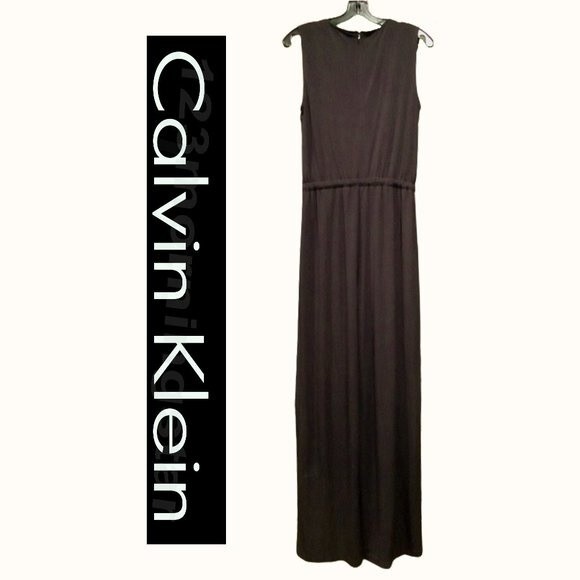 Calvin Klein NEW Old Money Lace-Up Gold-Grommets Drawstring Jumpsuit - Picture 7 of 11